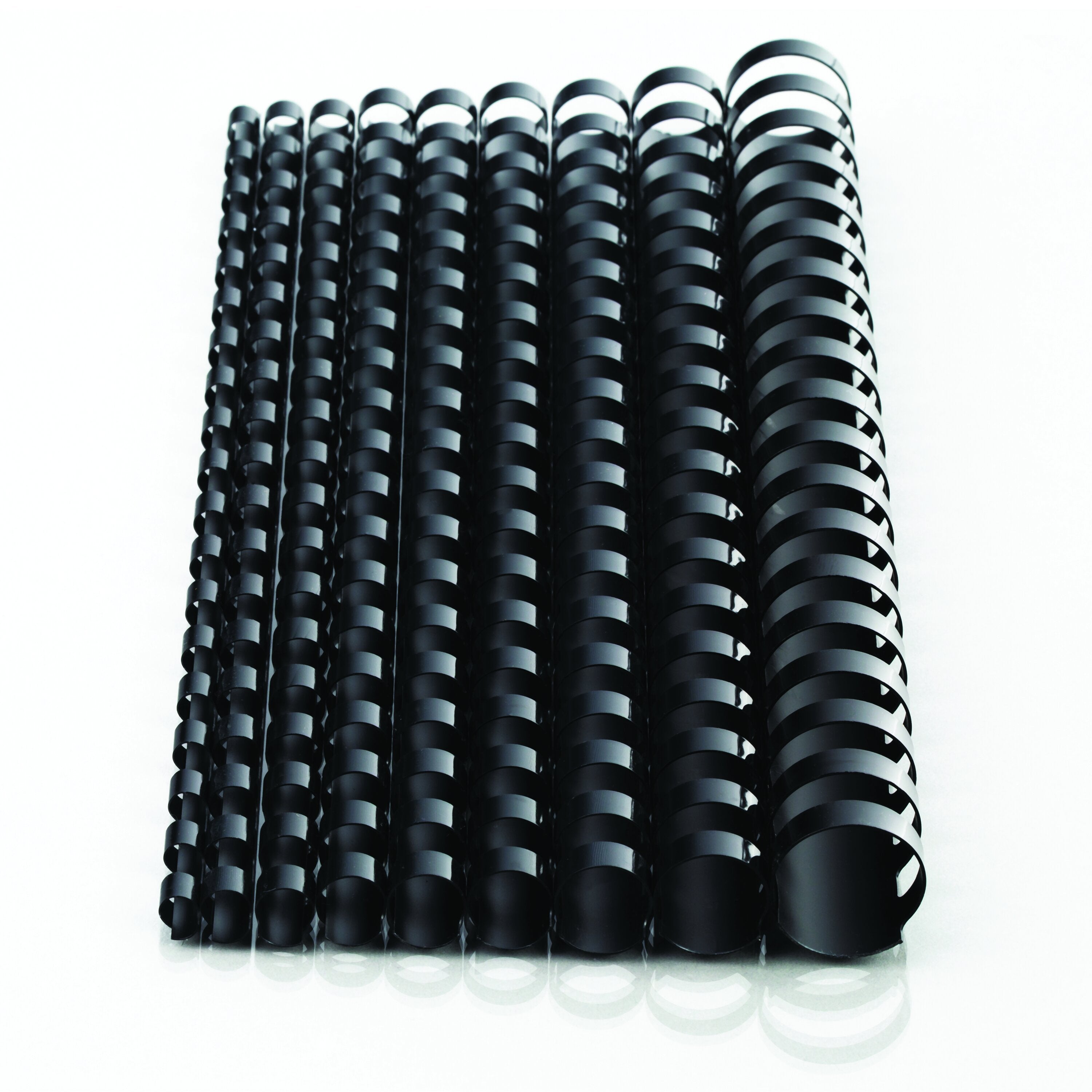 Mead CombBind 1" Black Binding Spines, 125 Pack