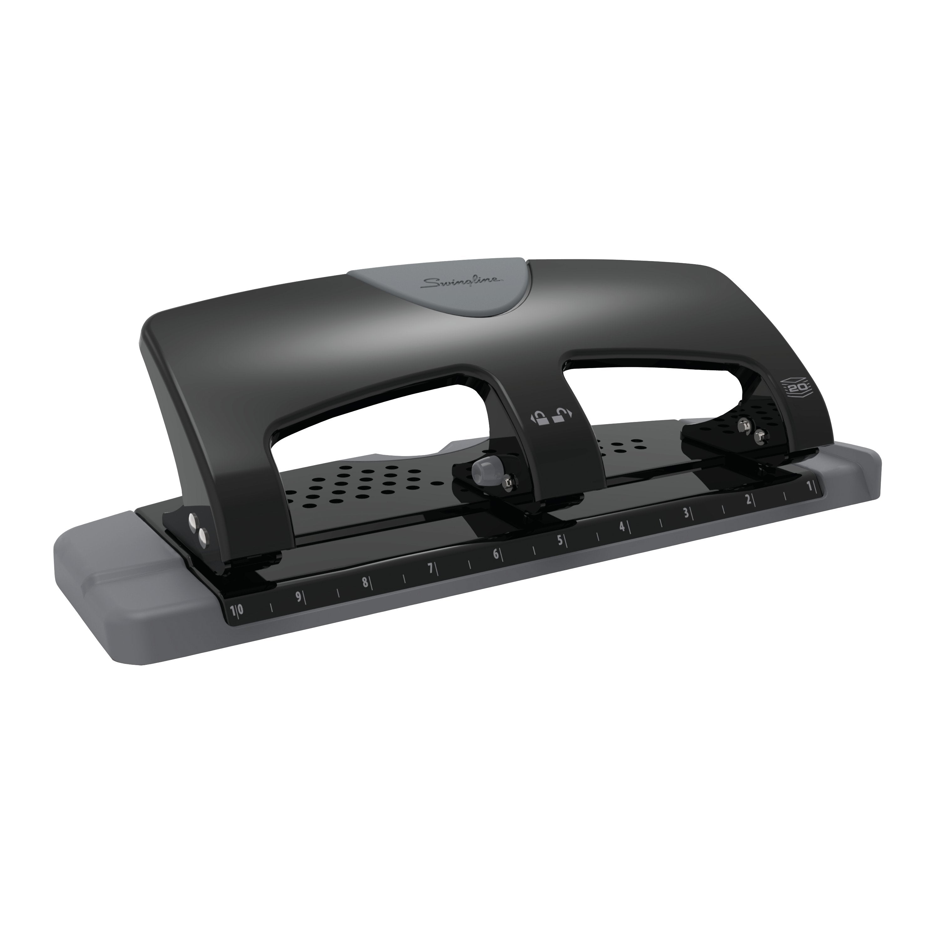 Swingline® SmartTouch™ 3-Hole Punch - 20 Sheet Effortless Punching