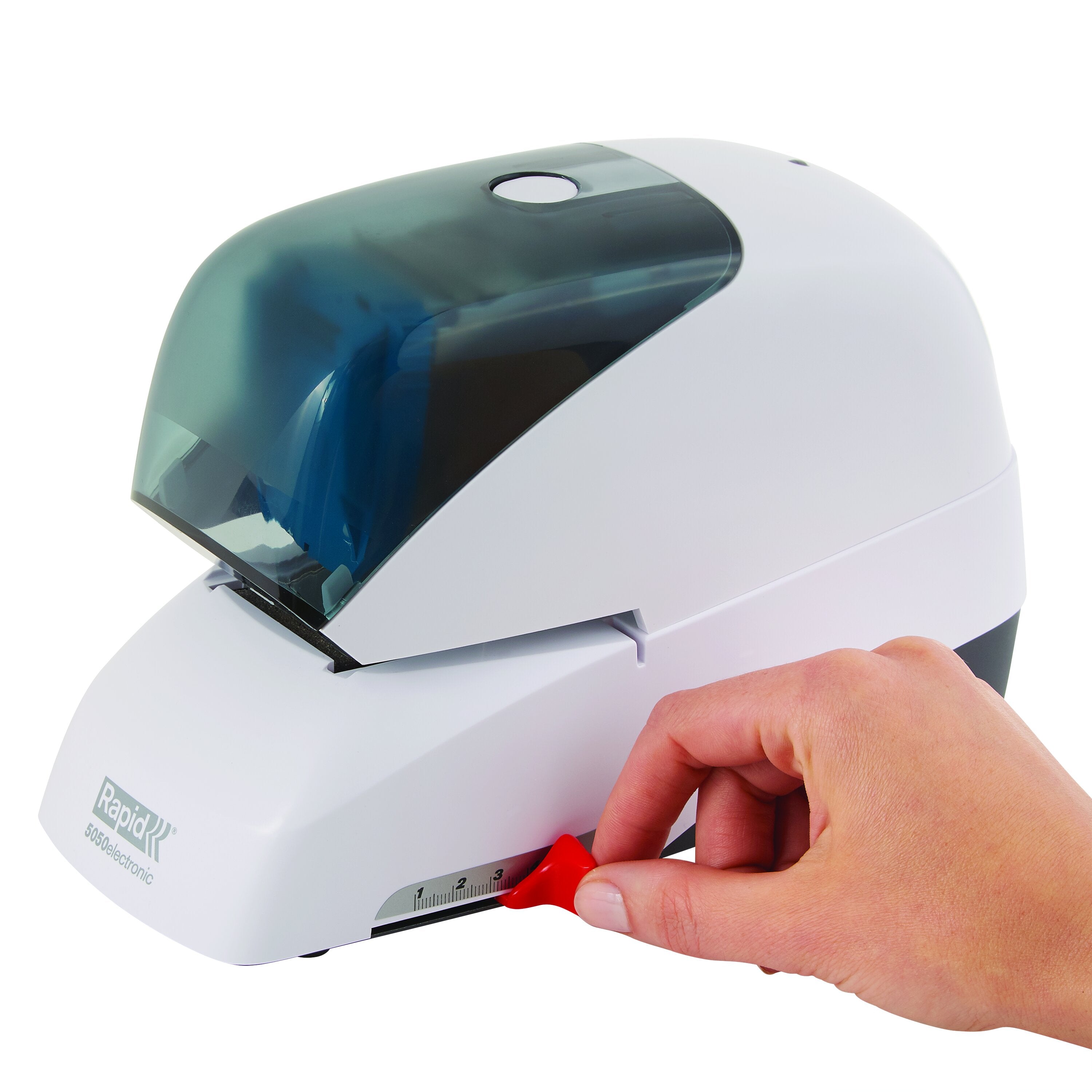 Rapid® 5050e Electric Cartridge Stapler - White, 60 Sheets