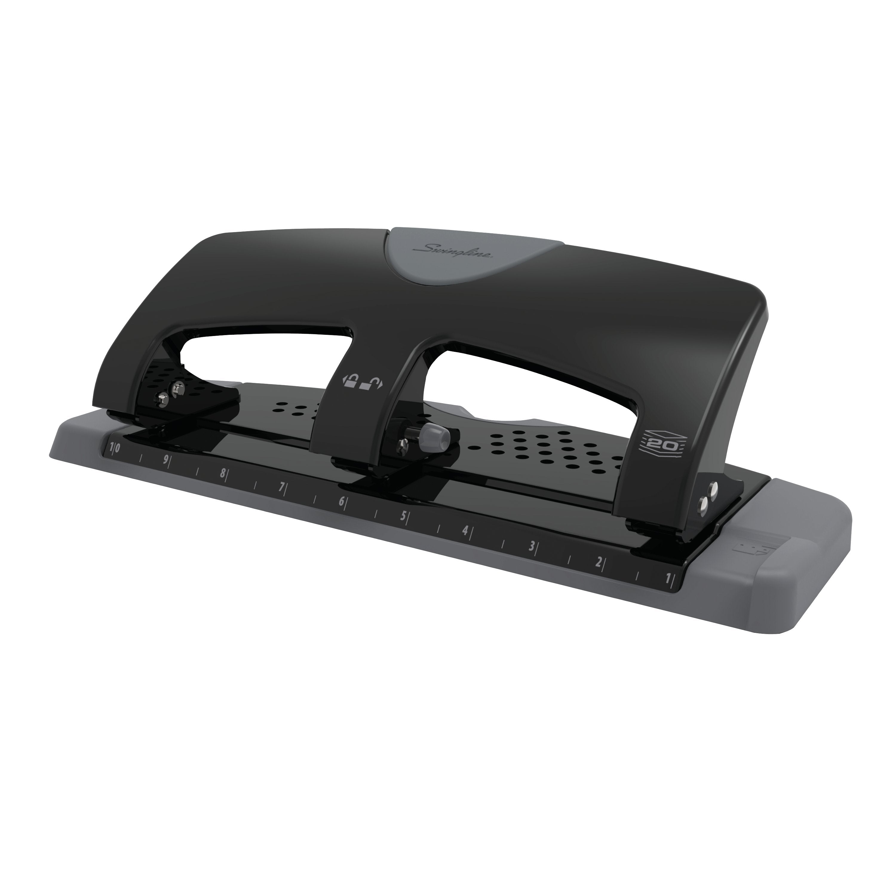 Swingline® SmartTouch™ 3-Hole Punch - 20 Sheet Effortless Punching